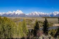 Snake River Overlook in Grand Tetons National Park, Wyoming, USA Royalty Free Stock Photo