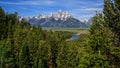 Snake River Overlook of the Grand Tetons Royalty Free Stock Photo