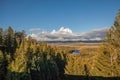 Snake River Overlook Teton N.P. in Fall Royalty Free Stock Photo