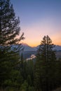 Snake River Sunset in Wyoming Royalty Free Stock Photo