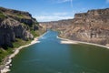 Snake River Valley At Shoshone Falls And In Idaho During Summer
