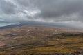 Snake Road in Iceland. Landscape. Cloudy Blue Sky Royalty Free Stock Photo