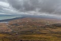 Snake Road in Iceland. Landscape. Cloudy Blue Sky. Ocean Royalty Free Stock Photo