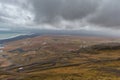 Snake Road in Iceland. Landscape. Cloudy Blue Sky. Ocean. Royalty Free Stock Photo