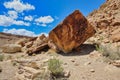 Snake Rock Petroglyph on Moore Road in Central Utah. Royalty Free Stock Photo
