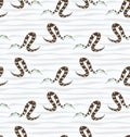 Snake seamless pattern Royalty Free Stock Photo