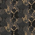Snake skin artificial seamless vector texture. Royalty Free Stock Photo