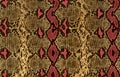 Snake skin pattern texture repeating seamles Royalty Free Stock Photo