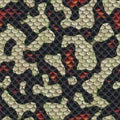 Snake skin with pigmented camouflage scales