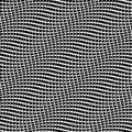 Snake skin print. Optical illusion background made of wavy lines