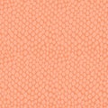 Snake skin seamless pattern with color of year 2024 Peach Fuzz. Texture of scales of crocodile, alligator, lizard