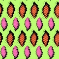 Snake skin texture. Seamless pattern black pink Royalty Free Stock Photo