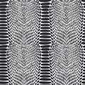 Snake skin texture. Seamless pattern black on white background. Royalty Free Stock Photo