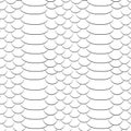 Snake skin texture. Seamless pattern black and