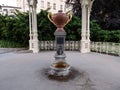 Snake Spring Fountain or No. 15 Hadi Pramen in Karlovy Vary, Czech Republic Royalty Free Stock Photo