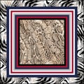 Snake and zebra pattern.Silk scarf design, fashion textile. Royalty Free Stock Photo