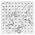 Snakes and Ladders Black and White Royalty Free Stock Photo