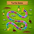 Snakes ladders game turtle theme Royalty Free Stock Photo