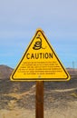 Snakes Warning Sign Royalty Free Stock Photo