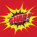 SNAP! comic word Royalty Free Stock Photo