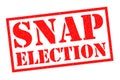 SNAP ELECTION Royalty Free Stock Photo