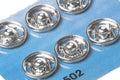 Snap Fasteners Macro Isolated Royalty Free Stock Photo