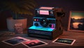 Snap Happy 80s Polaroid Camera in Neon Colors