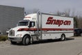 Snap-on mobile tool truck. Snap-on makes high end tools for professional and personal use Royalty Free Stock Photo