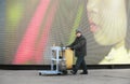 Snap portrait of a dustman