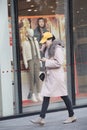 Snap portrait of a shopping girl Royalty Free Stock Photo