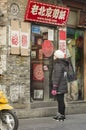 Snap portrait of a sightseeing girl