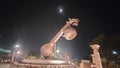 Snap of a statute of music instrument veena, situated at Ayodhya, Utar Pradesh in India.