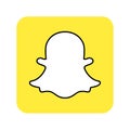 Snapchat social media icon button