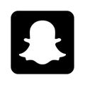 Snapchat social media icon button