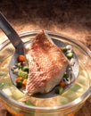 Snapper fillet with vegetables