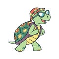Snappy the Crafty Turtle Creative Design Royalty Free Stock Photo