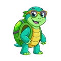 Snappy the Crafty Turtle Unique Artwork Royalty Free Stock Photo