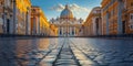 Snapshot Of Vatican City, A Cherished Travel Spot Nestled In Rome, Italy, Copy Space Royalty Free Stock Photo