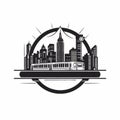 Snaray Trevey Logo: Cityscape Style With Monochrome Toning And Iconic Imagery