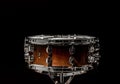 snare on a black background, musical instrument Royalty Free Stock Photo