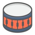 Snare Drum filled outline icon, music