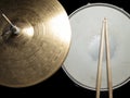 Snare drum and hi-hat Royalty Free Stock Photo