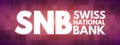 SNB - Swiss National Bank acronym