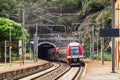 SNCF Train arriving at station