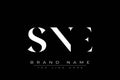 SNE abstract letter logo design Royalty Free Stock Photo