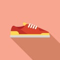 Sneaker footwear icon flat vector. Run design