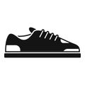 Sneaker footwear icon simple vector. Run design