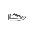 Sneaker hand drawn outline doodle icon. Royalty Free Stock Photo