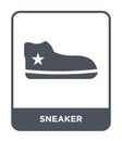 sneaker icon in trendy design style. sneaker icon isolated on white background. sneaker vector icon simple and modern flat symbol Royalty Free Stock Photo