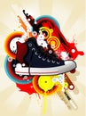 Sneaker illustration Royalty Free Stock Photo